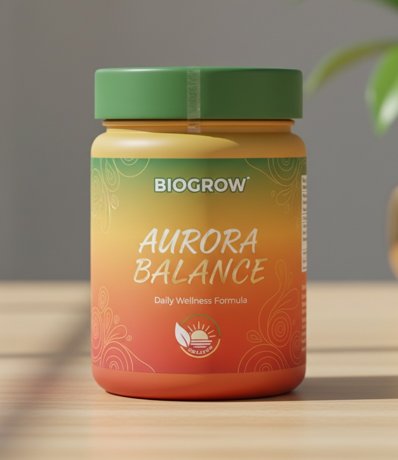 AURORA BALANCE daily nutritional formula bottle